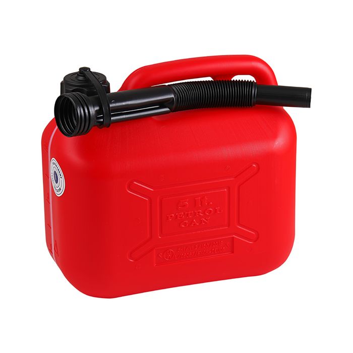 Fuel Jerrycans- Red Plastic