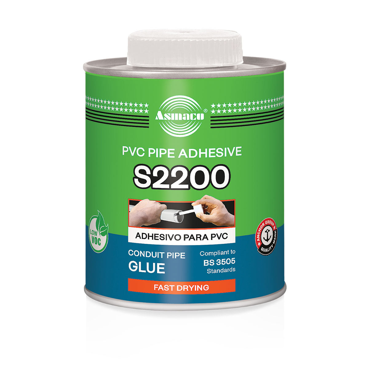 ASMACO S2200 PVC PIPE ADHESIVE 473ML